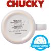Silver Buffalo Chucky Moods Horror Ceramic Camper Mug, 20 Ounces