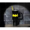Silver Buffalo Chucky Wanna Play Stainless Steel Tumbler with Handle and Straw, Fits in Standard Cup Holder, 40 Ounces(Batman)