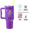 Silver Buffalo Chucky Wanna Play Stainless Steel Tumbler with Handle and Straw, Fits in Standard Cup Holder, 40 Ounces(Beetlejuice)