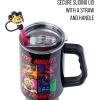 Silver Buffalo Chucky Wanna Play Stainless Steel Tumbler with Handle and Straw, Fits in Standard Cup Holder, 40 Ounces(Five Night at Freddy’s Special Delivery)