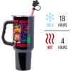 Silver Buffalo Chucky Wanna Play Stainless Steel Tumbler with Handle and Straw, Fits in Standard Cup Holder, 40 Ounces(Five Night at Freddy’s Special Delivery)