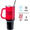 Silver Buffalo Chucky Wanna Play Stainless Steel Tumbler with Handle and Straw, Fits in Standard Cup Holder, 40 Ounces(Five Nights at Freddy’s Let’s Party)