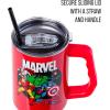 Silver Buffalo Chucky Wanna Play Stainless Steel Tumbler with Handle and Straw, Fits in Standard Cup Holder, 40 Ounces(Marvel Avengers)