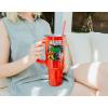 Silver Buffalo Chucky Wanna Play Stainless Steel Tumbler with Handle and Straw, Fits in Standard Cup Holder, 40 Ounces(Marvel Avengers)