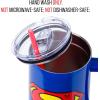 Silver Buffalo Chucky Wanna Play Stainless Steel Tumbler with Handle and Straw, Fits in Standard Cup Holder, 40 Ounces(Superman)