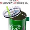 Silver Buffalo Chucky Wanna Play Stainless Steel Tumbler with Handle and Straw, Fits in Standard Cup Holder, 40 Ounces(Wicked Elphaba Not Your Basic Witch)