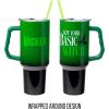 Silver Buffalo Chucky Wanna Play Stainless Steel Tumbler with Handle and Straw, Fits in Standard Cup Holder, 40 Ounces(Wicked Elphaba Not Your Basic Witch)