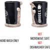 Silver Buffalo Classic Ouija Board Inspired Mystifying Oracle Good Bye Scary Ceramic Black Mug, 20 Ounces(Beetlejuice Here Lies)