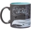 Silver Buffalo Classic Ouija Board Inspired Mystifying Oracle Good Bye Scary Ceramic Black Mug, 20 Ounces(Corpse Bride You May Kiss the Bride)