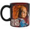Silver Buffalo Classic Ouija Board Inspired Mystifying Oracle Good Bye Scary Ceramic Black Mug, 20 Ounces(Friends Til The End)