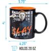Silver Buffalo Classic Ouija Board Inspired Mystifying Oracle Good Bye Scary Ceramic Black Mug, 20 Ounces(Halloween II Slay All Day)