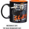 Silver Buffalo Classic Ouija Board Inspired Mystifying Oracle Good Bye Scary Ceramic Black Mug, 20 Ounces(Halloween II Slay All Day)