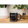 Silver Buffalo Classic Ouija Board Inspired Mystifying Oracle Good Bye Scary Ceramic Black Mug, 20 Ounces(Ouija Board)