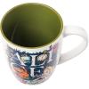 Silver Buffalo Disney Alice in Wonderland Ceramic Mug Featuring Alice and the Cheshire Cat, 25 Ounces(25 Ounces)