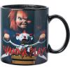 Silver Buffalo Disney Alice in Wonderland Cheshire Cat Curiouser and Curiouser Heat Reveal Ceramic Mug, 20 Ounces(Chucky)
