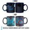 Silver Buffalo Disney Alice in Wonderland Cheshire Cat Curiouser and Curiouser Heat Reveal Ceramic Mug, 20 Ounces(Disney Princess)