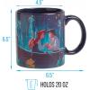 Silver Buffalo Disney Alice in Wonderland Cheshire Cat Curiouser and Curiouser Heat Reveal Ceramic Mug, 20 Ounces(Disney Princess)