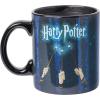 Silver Buffalo Disney Alice in Wonderland Cheshire Cat Curiouser and Curiouser Heat Reveal Ceramic Mug, 20 Ounces(Harry Potter Wand)