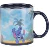 Silver Buffalo Disney Alice in Wonderland Cheshire Cat Curiouser and Curiouser Heat Reveal Ceramic Mug, 20 Ounces(Lilo and Stitch)