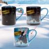 Silver Buffalo Disney Alice in Wonderland Cheshire Cat Curiouser and Curiouser Heat Reveal Ceramic Mug, 20 Ounces(Polar Express)