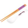 Silver Buffalo Disney Alice in Wonderland Featuring Mad Hatter, Cheshire Cat, and White Rabbit Ceramic Ramen Noodle Rice Bowl with Chopsticks and Spoon, Microwave Safe, 20 Ounces(Hello Kitty Pink Leopard Print Spoon)
