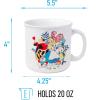 Silver Buffalo Disney Alice in Wonderland Featuring Queen of Hearts, Cheshire Cat, Mad Hatter, and White Rabbit Ceramic Camper Mug, 20 Ounces