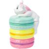 Silver Buffalo Disney Alice in Wonderland Flowers and Mushrooms Glass Cookie Snack Candy Jar with Lid (Small)(Aristocats Marie Macaron (Ceramic Sculpted))