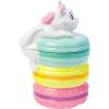 Silver Buffalo Disney Alice in Wonderland Flowers and Mushrooms Glass Cookie Snack Candy Jar with Lid (Small)(Aristocats Marie Macaron (Ceramic Sculpted))