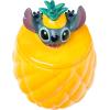 Silver Buffalo Disney Alice in Wonderland Flowers and Mushrooms Glass Cookie Snack Candy Jar with Lid (Small)(Lilo and Stitch Pineapple (Ceramic Sculpted))