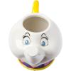 Silver Buffalo Disney Alice in Wonderland Flowers and Mushrooms Glass Cookie Snack Candy Jar with Lid (Small)(Mrs. Potts (Ceramic Sculpted))