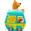 Silver Buffalo Disney Alice in Wonderland Flowers and Mushrooms Glass Cookie Snack Candy Jar with Lid (Small)(Scooby Doo Mystery Machine X-Small (Ceramic Sculpted))