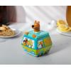 Silver Buffalo Disney Alice in Wonderland Flowers and Mushrooms Glass Cookie Snack Candy Jar with Lid (Small)(Scooby Doo Mystery Machine X-Small (Ceramic Sculpted))