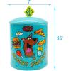 Silver Buffalo Disney Alice in Wonderland Flowers and Mushrooms Glass Cookie Snack Candy Jar with Lid (Small)(Scooby Doo Scooby Snacks (Ceramic))