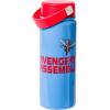 Silver Buffalo Disney Lilo and Stitch “Aloha” Stainless Steel Water Bottle with Swivel Handle, 20 Ounces(Avengers)