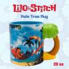 Silver Buffalo Disney Lilo and Stitch Beauty and the Beast Costume Be Our Guest Ceramic Mug, 20 Ounces(3D Sculpted Palm Tree Handle (20 Ounces))