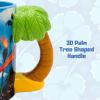Silver Buffalo Disney Lilo and Stitch Beauty and the Beast Costume Be Our Guest Ceramic Mug, 20 Ounces(3D Sculpted Palm Tree Handle (20 Ounces))