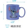Silver Buffalo Disney Lilo and Stitch Beauty and the Beast Costume Be Our Guest Ceramic Mug, 20 Ounces(Front and Back Sketch (20 Ounces))