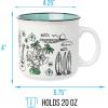 Silver Buffalo Disney Lilo and Stitch Beauty and the Beast Costume Be Our Guest Ceramic Mug, 20 Ounces(Hawaii (20 Ounces))