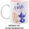 Silver Buffalo Disney Lilo and Stitch Beauty and the Beast Costume Be Our Guest Ceramic Mug, 20 Ounces(Stich and Angel: Te Amo (20 Ounces))
