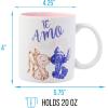 Silver Buffalo Disney Lilo and Stitch Beauty and the Beast Costume Be Our Guest Ceramic Mug, 20 Ounces(Stich and Angel: Te Amo (20 Ounces))