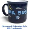 Silver Buffalo Disney Lilo and Stitch Beauty and the Beast Costume Be Our Guest Ceramic Mug, 20 Ounces(Surfing in Space (20 Ounces))