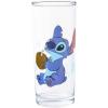 Silver Buffalo Disney Lilo and Stitch Blue Floral 4pc Tumbler Glass Set, 10-ounces