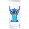Silver Buffalo Disney Lilo and Stitch Blue Floral 4pc Tumbler Glass Set, 10-ounces