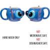 Silver Buffalo Disney Lilo and Stitch Ceramic 3D Sculpted Mug Featuring Stitch, 24 Ounces
