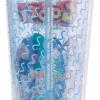 Silver Buffalo Disney Lilo and Stitch Cosmic Surfer Plastic Cold Cup with Lid and Straw Topper, 24 Ounces(A Goofy Movie)