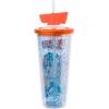 Silver Buffalo Disney Lilo and Stitch Cosmic Surfer Plastic Cold Cup with Lid and Straw Topper, 24 Ounces(A Goofy Movie)