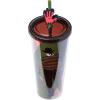 Silver Buffalo Disney Lilo and Stitch Cosmic Surfer Plastic Cold Cup with Lid and Straw Topper, 24 Ounces(A Nightmare On Elm Street)