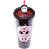 Silver Buffalo Disney Lilo and Stitch Cosmic Surfer Plastic Cold Cup with Lid and Straw Topper, 24 Ounces(Friday the 13th)