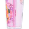 Silver Buffalo Disney Lilo and Stitch Cosmic Surfer Plastic Cold Cup with Lid and Straw Topper, 24 Ounces(Lilo and Stitch Life is a Party)
