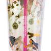 Silver Buffalo Disney Lilo and Stitch Cosmic Surfer Plastic Cold Cup with Lid and Straw Topper, 24 Ounces(Pocahontas)